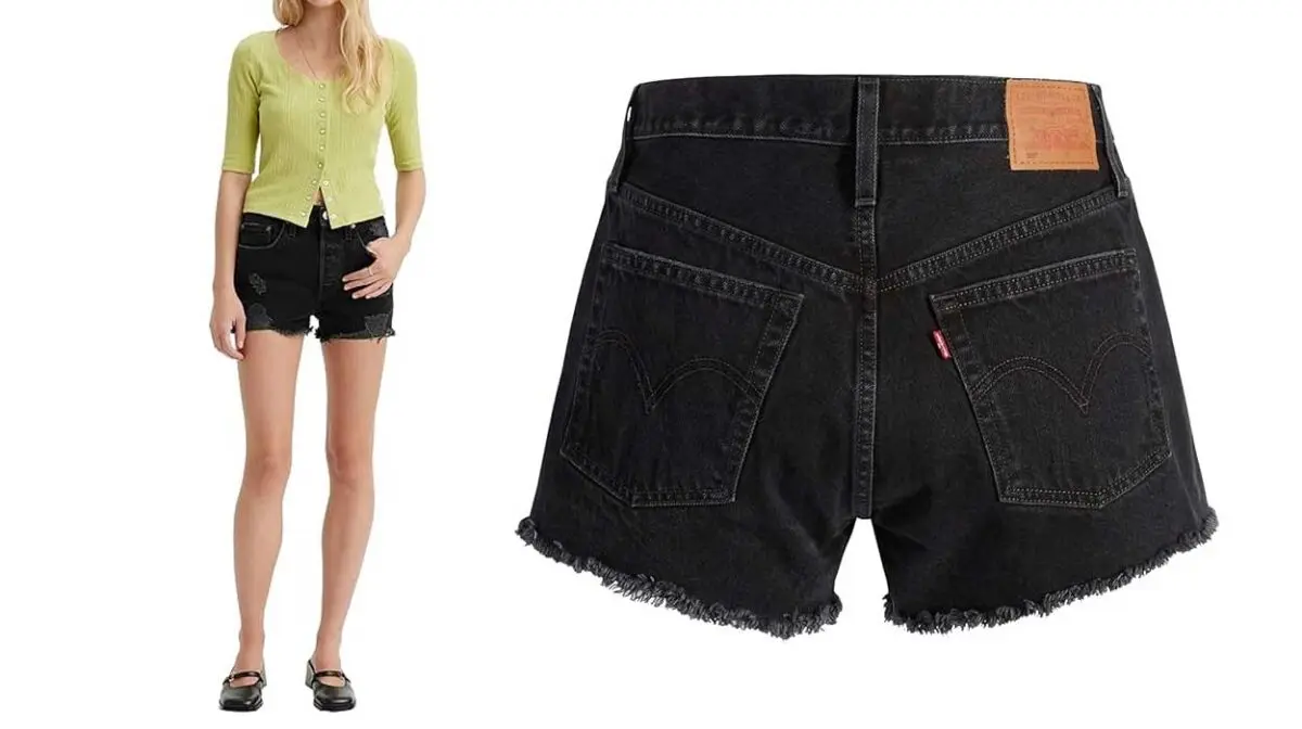 Shorts Levi’s 501 negros para mujer
