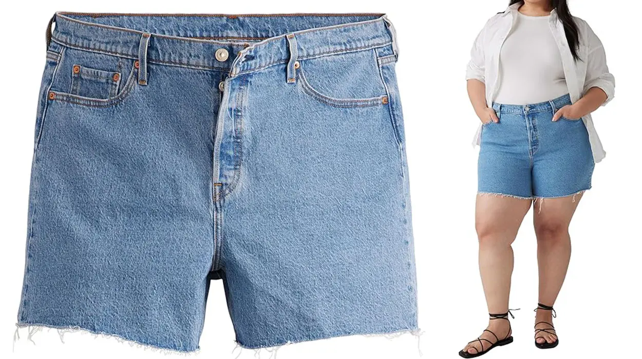 Shorts vaqueros Levi's 501 de tiro alto y talla extragrande para mujer baratos
