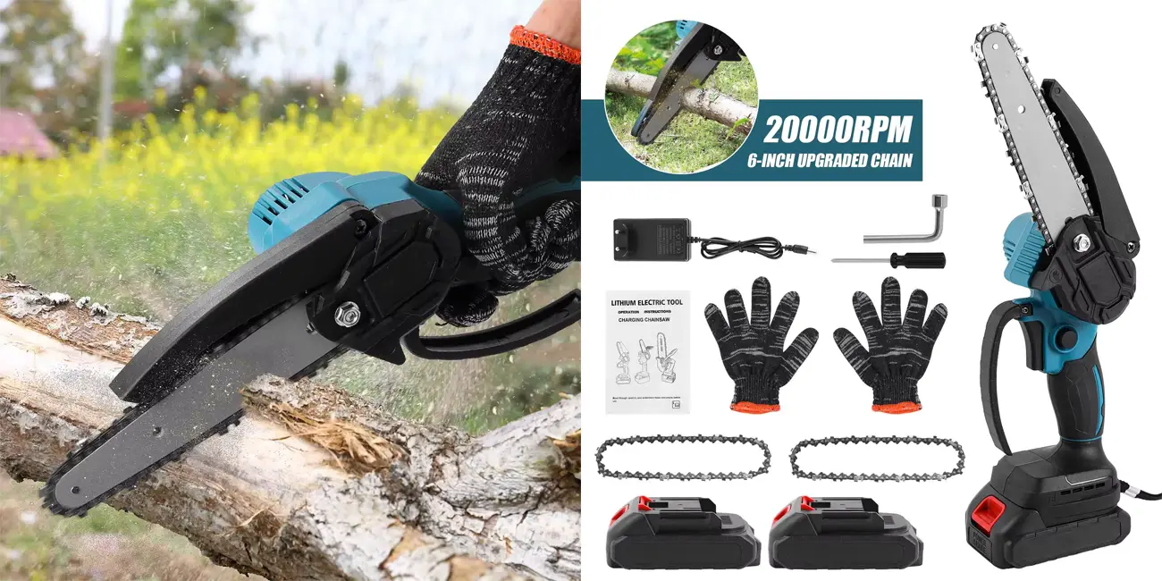 Mini sierra de cadenas de 6 pulgadas