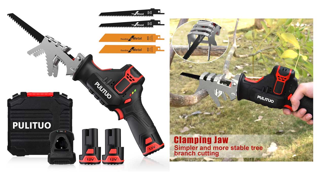 Sierra sable inalámbrica Pulituo barata