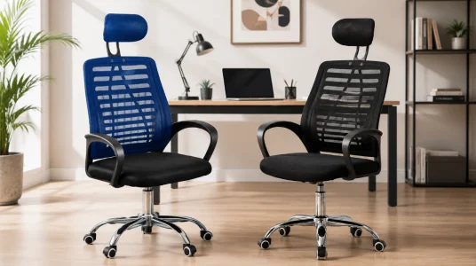Silla de oficina con soporte lumbar