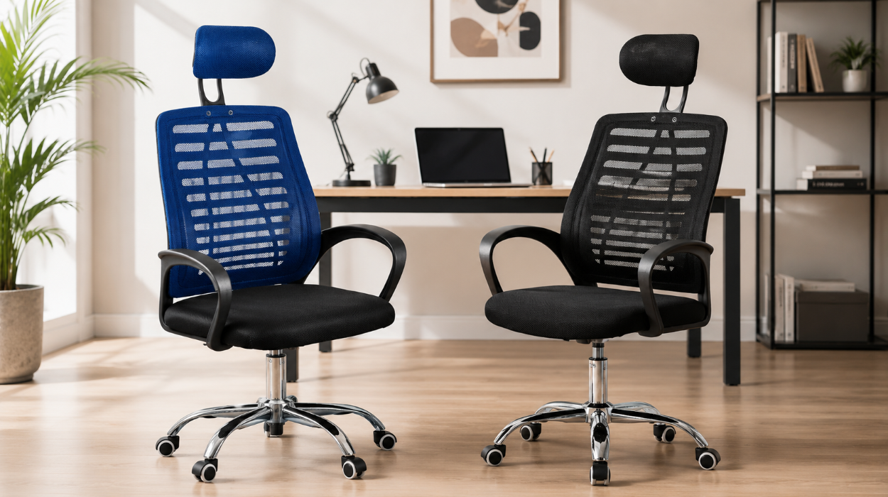 Silla de oficina con soporte lumbar