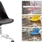 Silla de trabajo giratoria de estilo nórdico