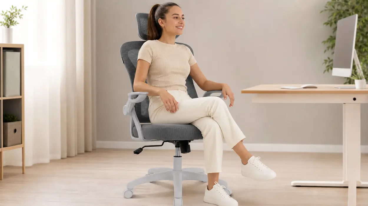 Silla de escritorio DRIFT DRAIR35 ergonómica, reclinable y con reposabrazos abatibles