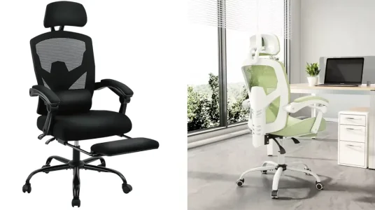 Silla de oficina ergonómica JHK con respaldo de malla