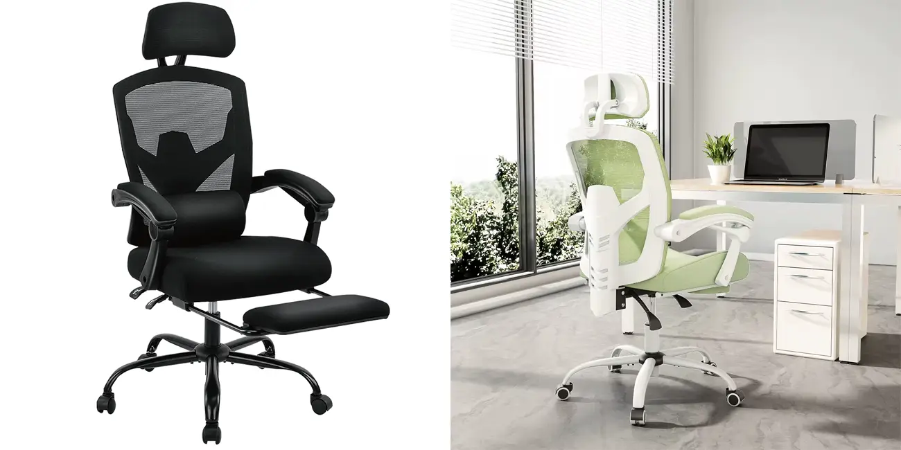 Silla de oficina ergonómica JHK con respaldo de malla