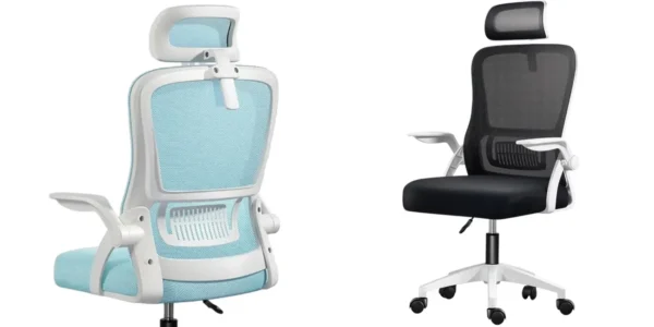 Silla de oficina ergonómica con reposacabezas ajustable