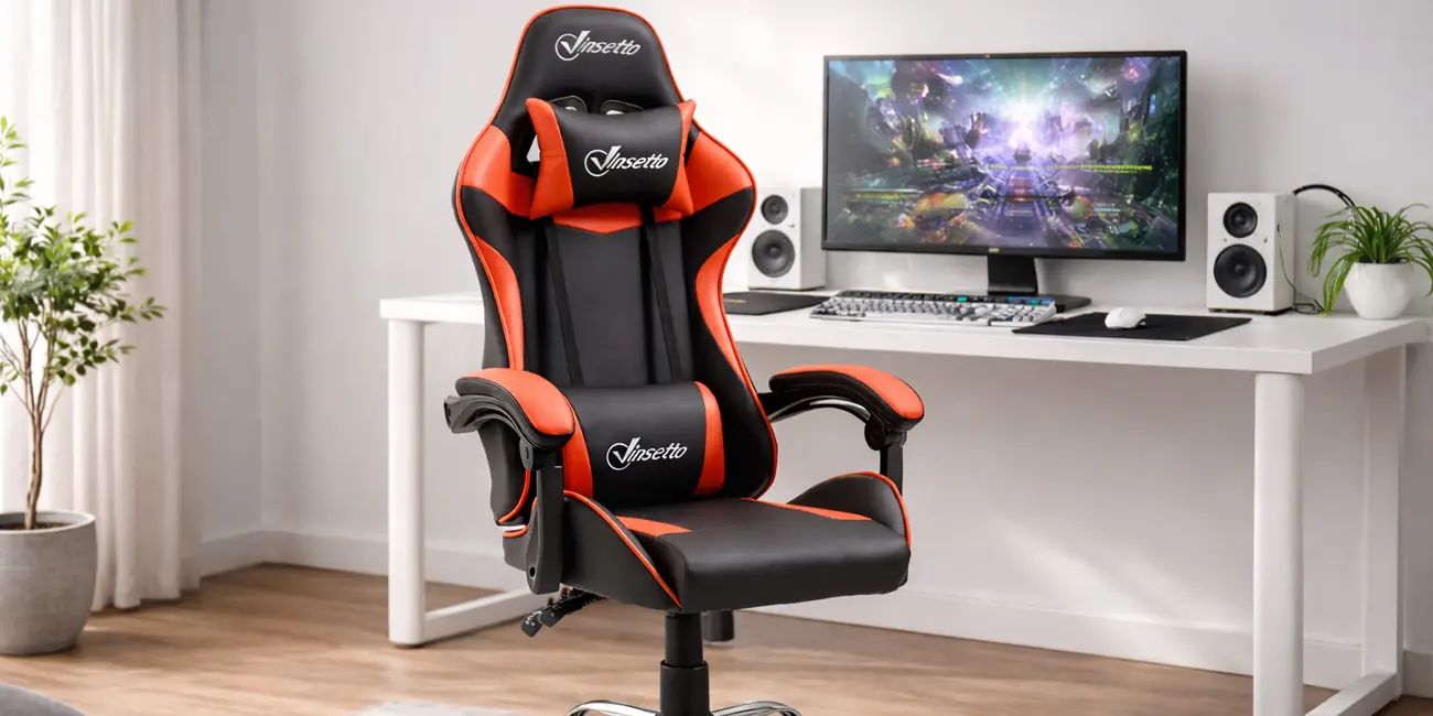 Silla gaming Vinsetto con altura ajustable
