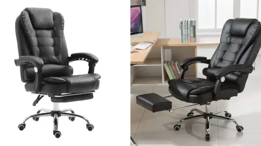 Silla de oficina con reposapies