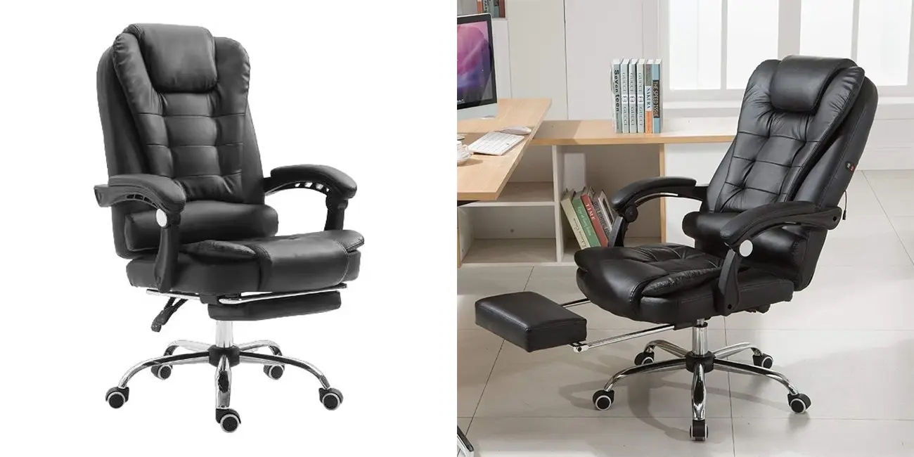 Silla de oficina con reposapies