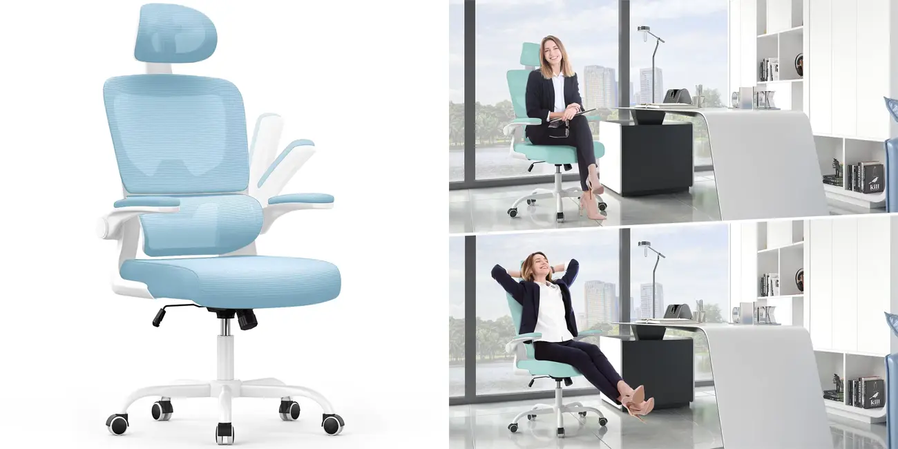Silla de oficina giratoria y ergonómica Naspaluro