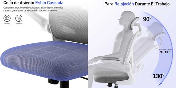 Silla de oficina ergonómica Sonsinya oferta