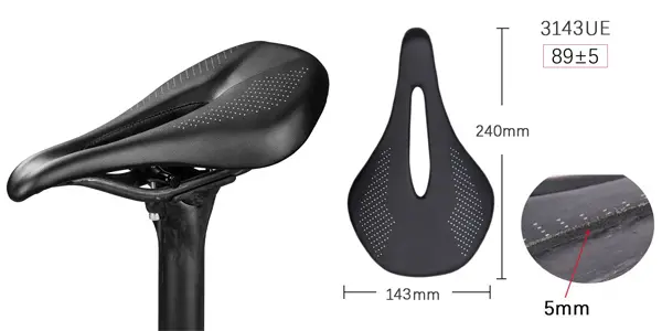 Sillín de carbono ELITAONE para bicicleta