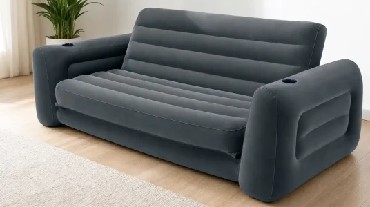 Sillón cama hinchable Intex 2 en 1, sofá cama inflable y plegable
