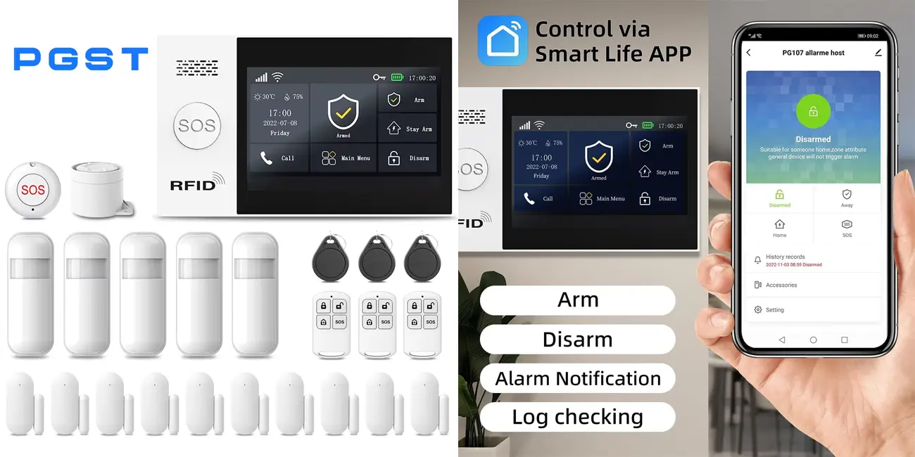 Sistema de seguridad para el hogar PGST