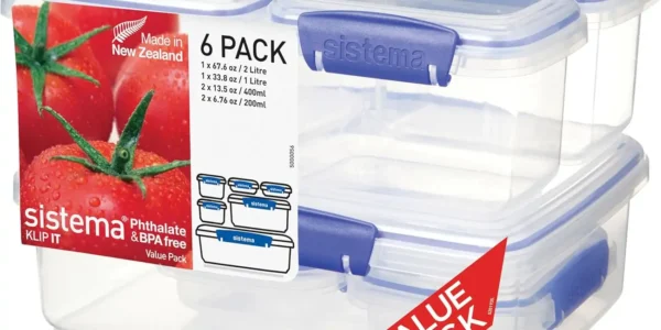 Chollo sistema klip it 6 recipientes para guardar alimentos con tapas herméticas