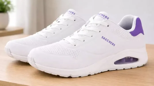 Skechers Uno Pop Back Purple Suede para mujer