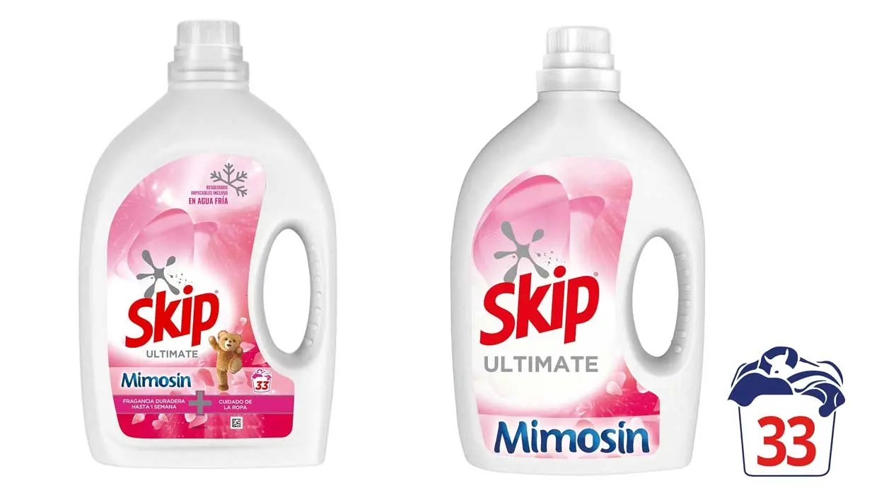 Skip detergente líquido Ultimate Mimosin 33 barato