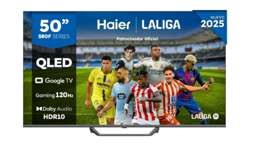 smart TV Haier H50S80FUX QLED 4K de 50”