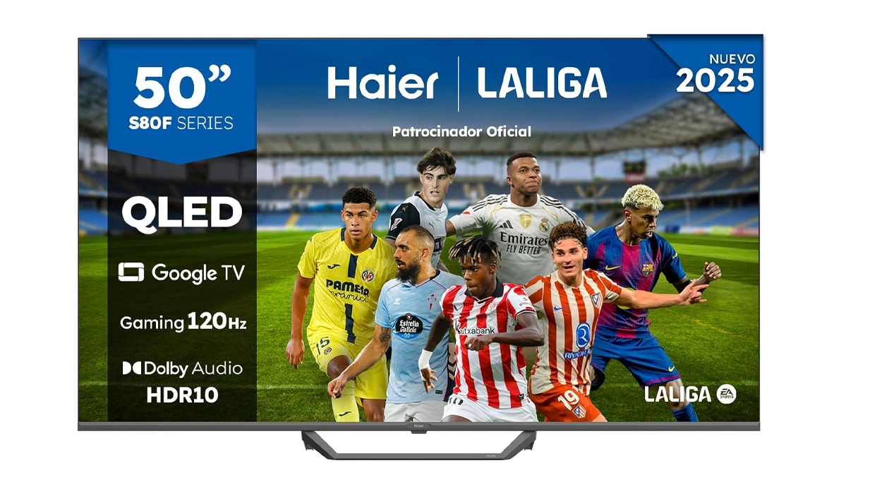 smart TV Haier H50S80FUX QLED 4K de 50”