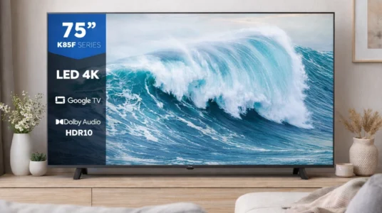 smart TV Haier direct LED 4K H75K85FUX de 75