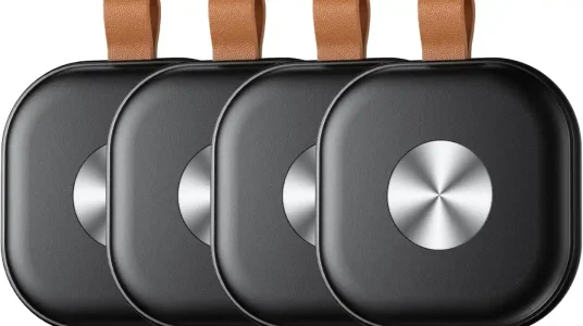 Localiza tus objetos fácilmente con el Smart Tracker Tag 4 Pack, compatible con Apple Buscar y batería reemplazable