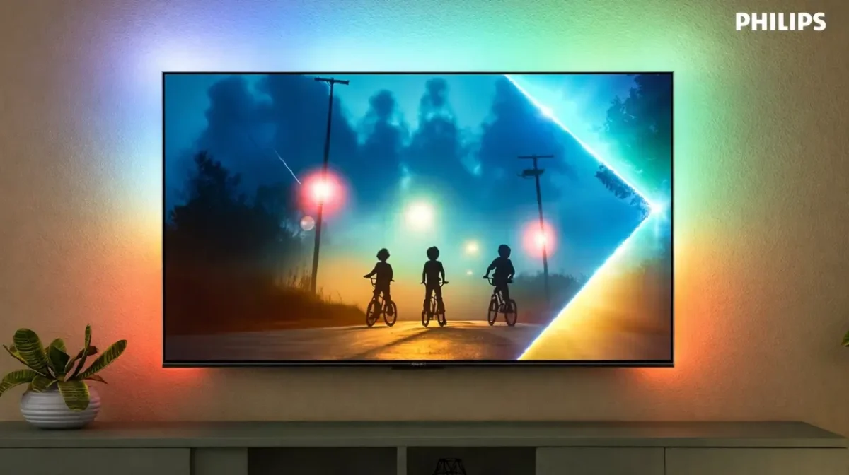La Smart TV Ambilight Philips 55PUS8200 4K de 55" que ilumina la pared