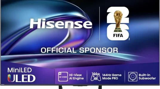 Televisor Hisense 50E8Q Mini LED con subwoofer y Dolby Atmos
