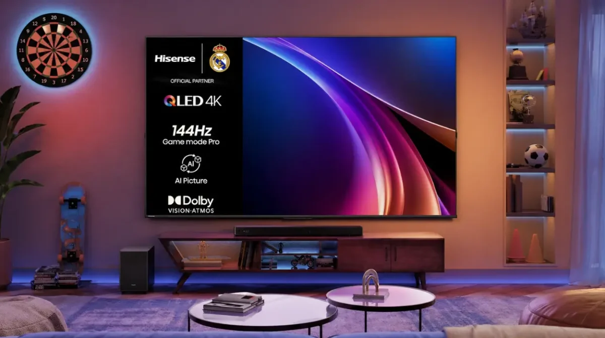 Una de las Smart TV más completas por este precio: Hisense 55E7Q Pro de 55 pulgadas con 144Hz, FreeSync y más