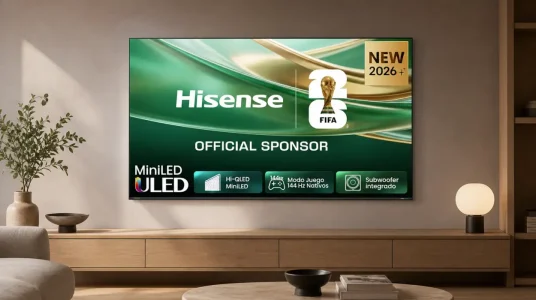 Smart TV Hisense 65E8S MiniLED de 65 pulgadas con 144 Hz y subwoofer integrado