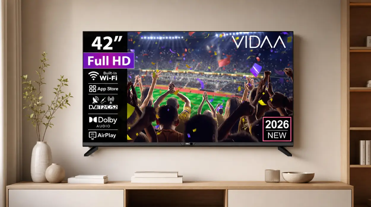 Smart TV HKC 42Q1L FHD de 42 pulgadas con sistema VIDAA