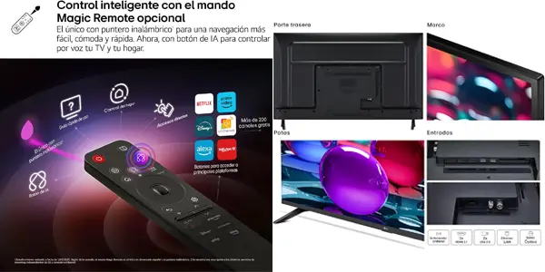 Smart TV LG 65UA73006LA UHD 4K de 65"