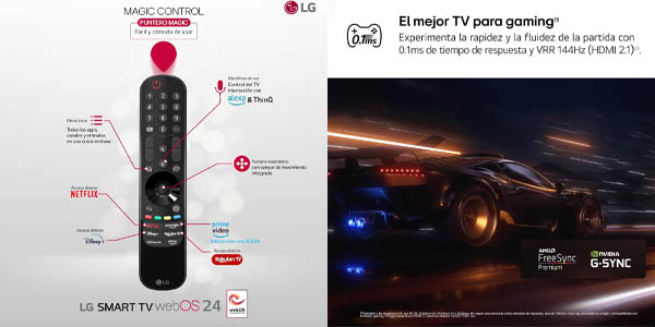 Smart TV LG OLED Evo OLED77G45LW 4K de 77"