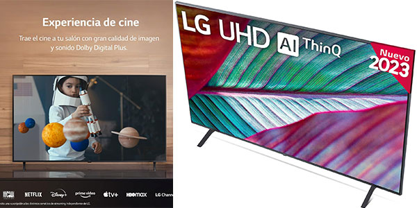 Chollo Smart TV LG UHD AI ThinQ 2023 50UR78006LK barata