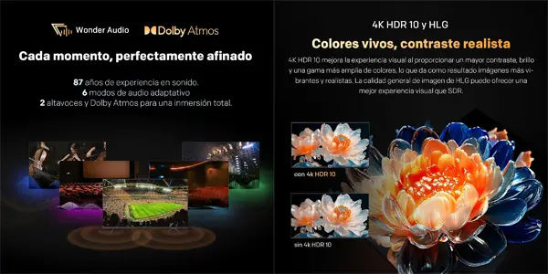 Smart TV Metz 43MUF7000Z UHD 4K de 43"