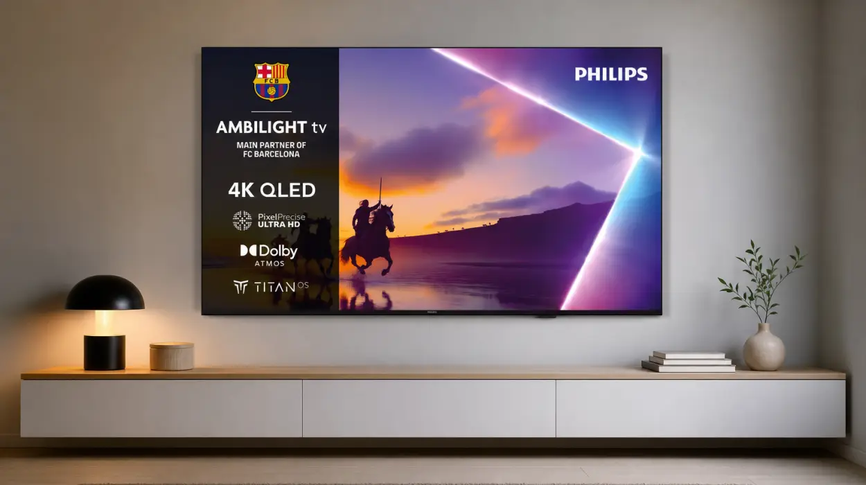 Smart TV Philips Ambilight 43PUS8400 QLED 4K UHD de 43 pulgadas