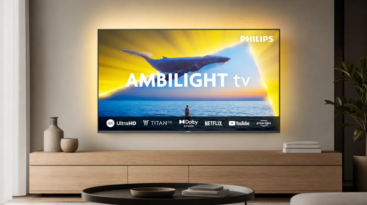 Smart TV Philips Ambilight 55PUS8109 4K LED de 55 pulgadas con Titan OS