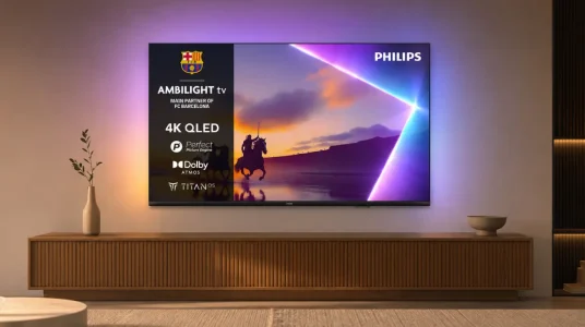 Smart TV Philips Ambilight 65PUS8510 4K QLED de 65 pulgadas