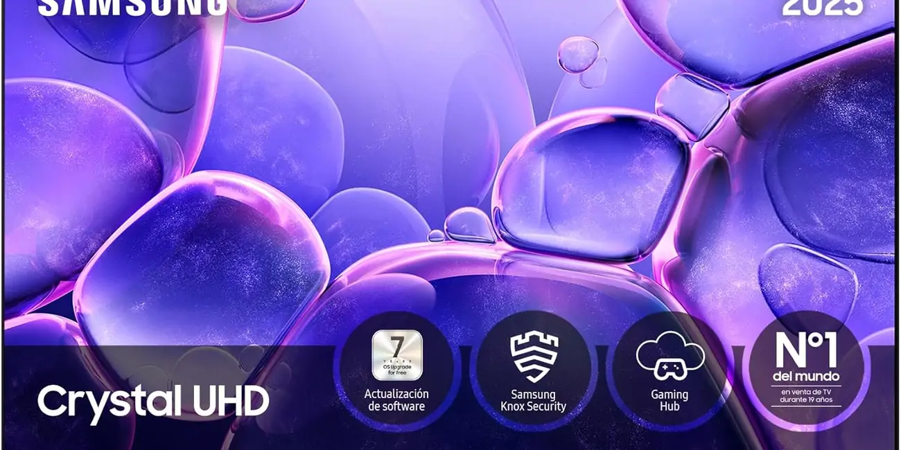 Smart TV Samsung Crystal UHD U8075F de 75 Pulgadas con recompensa de 89,85€ en saldo de Amazon