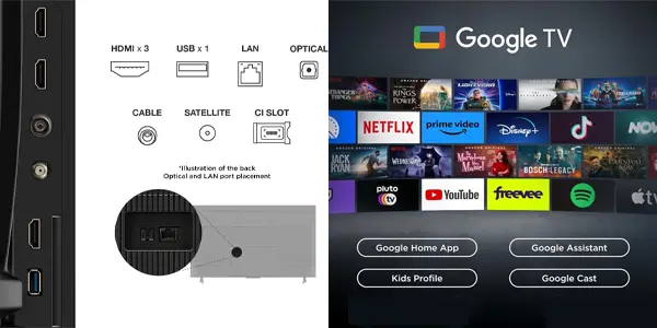 Smart TV QLED TCL 55T69C UHD 4K de 55"