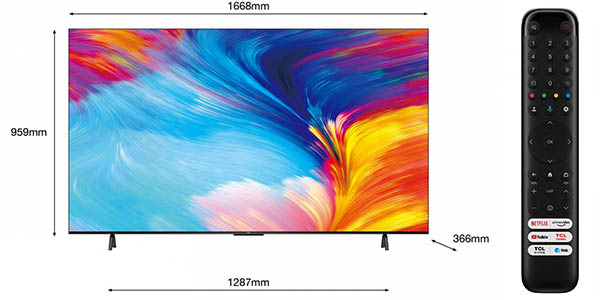 Smart TV TCL 75P635 UHD 4K de 75"