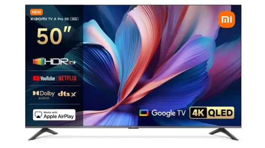 Smart TV QLED Xiaomi TV A Pro 50 2026 UHD 4K de 50"