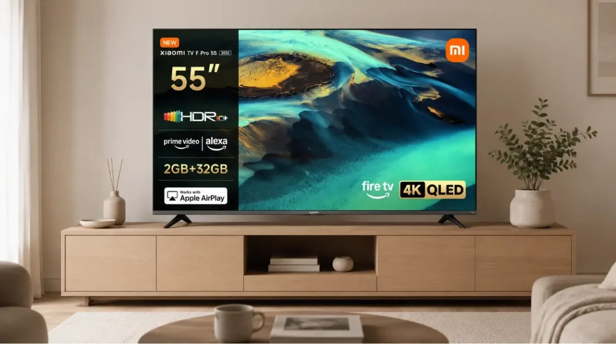 Smart TV Xiaomi TV F Pro 55" QLED: Calidad de imagen y todas las plataformas de streaming en 4K