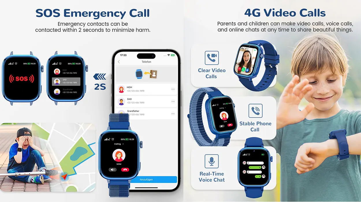 Smartwatch Sanorum 2025 para niños con GPS y videollamadas barato