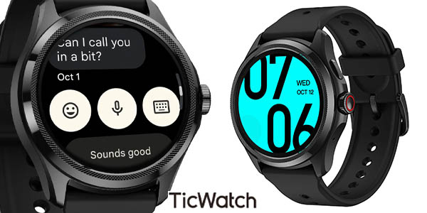Smartwatch TicWatch Pro 5 con Wear OS, GPS y NFC