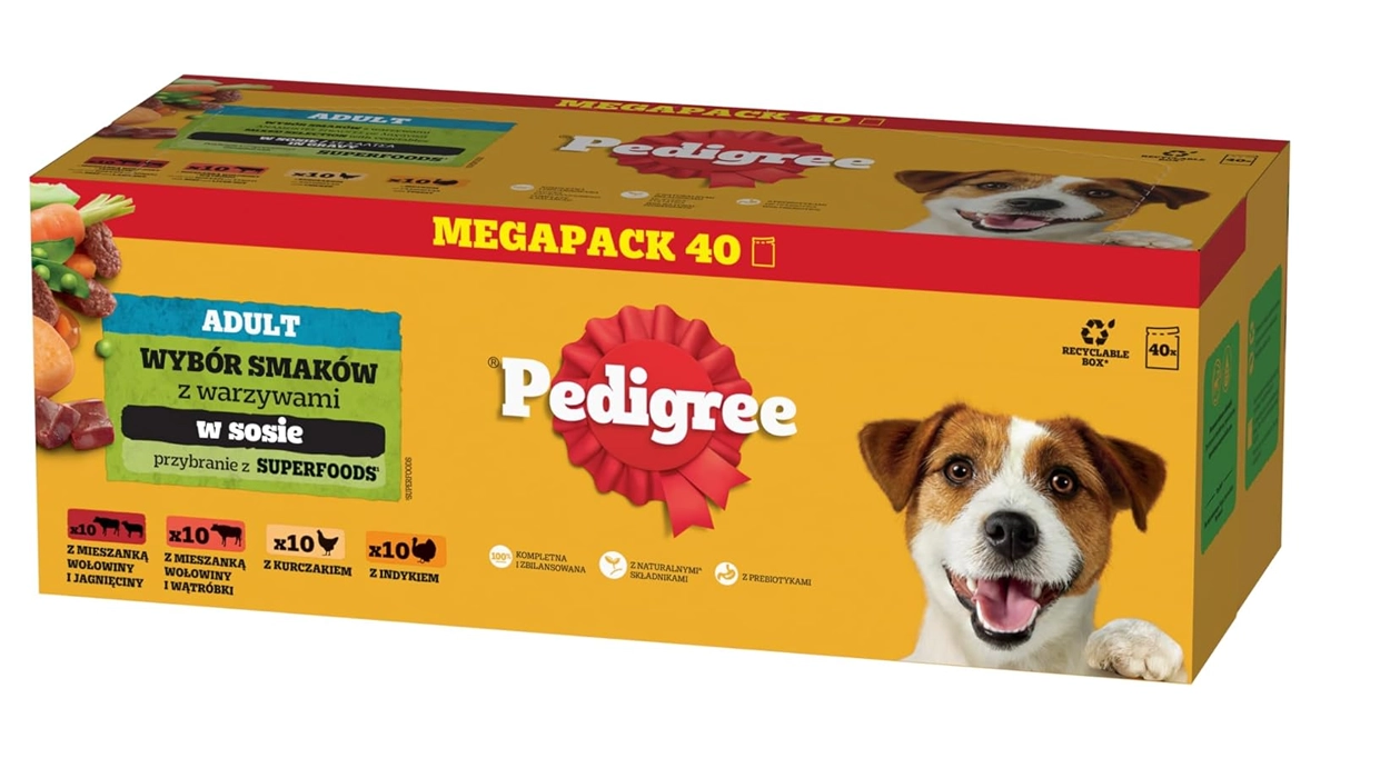 sobres de carne en salsa Pedigree Dogcare para perros