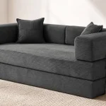Sofá cama de 3 plazas y 200 cm, convertible con espuma viscoelástica