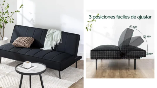 sofá cama clic clac Zinus Quinn