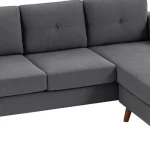 Chollo sofá chaise longue reversible homcom de 3 plazas tapizado