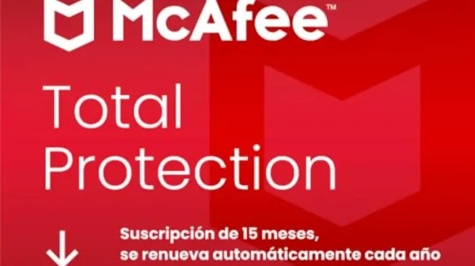 McAfee Total Protection para 5 dispositivos: seguridad integral por 15 meses